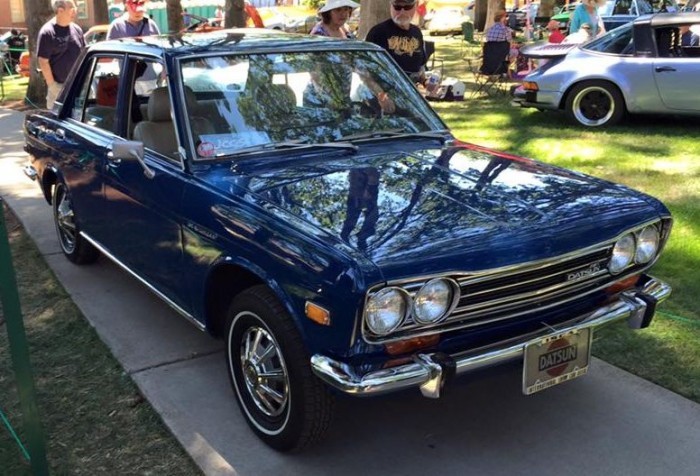 Dan Uphoff’s 1972 Datsun 510 at the 2015 Forest Grove Concours d’Elegance. Photos courtesy Dan Uphoff.