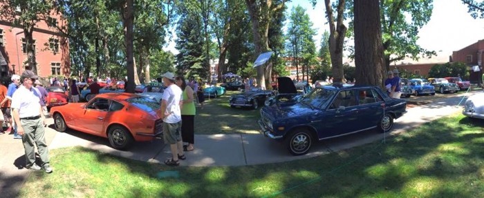 Dan’s 510 with Gary Groce’s 1972 Datsun 240Z at the 2015 Forest Grove Concours d’Elegance.