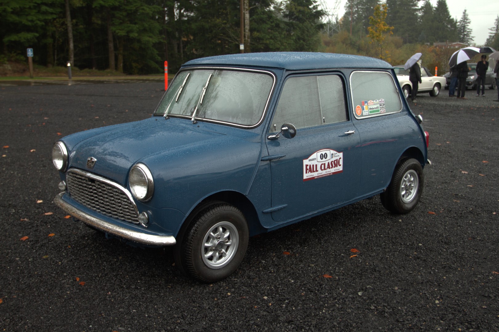 I always love a Mini, even when it wears Austin badges. But I did help push start the car - fine Lucas material doesn’t like water, and would not charge.