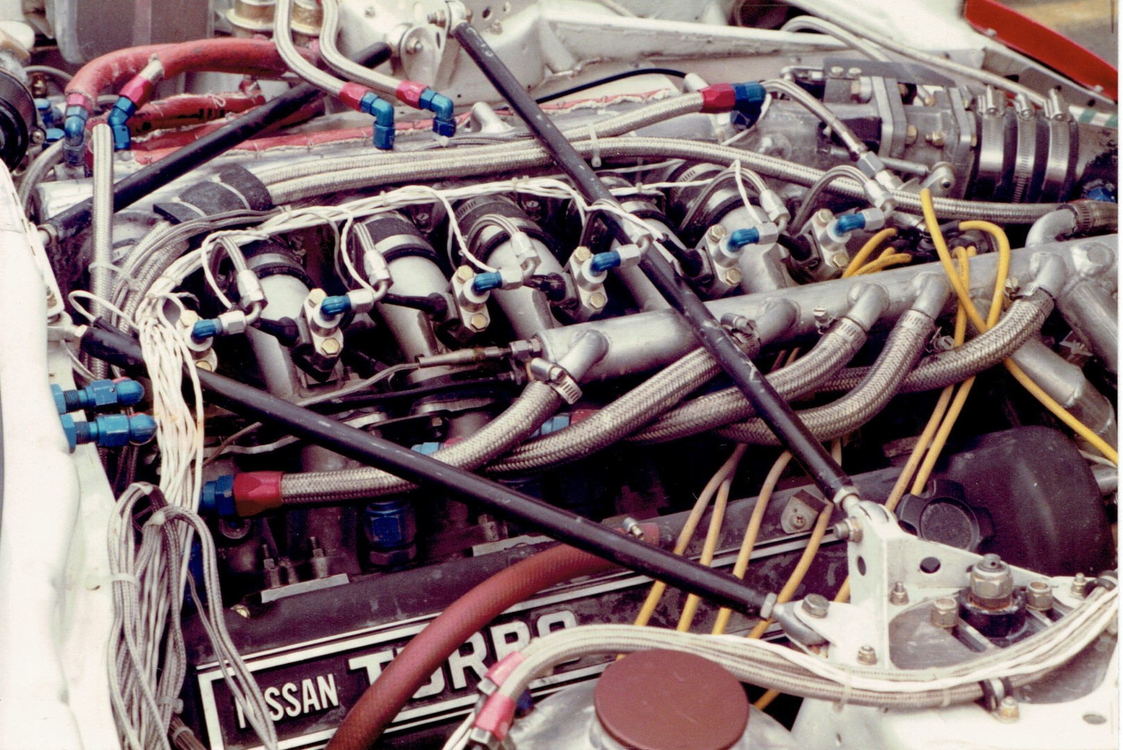Don's motor, notice how far it is laid over, he said it made almost 600HP.