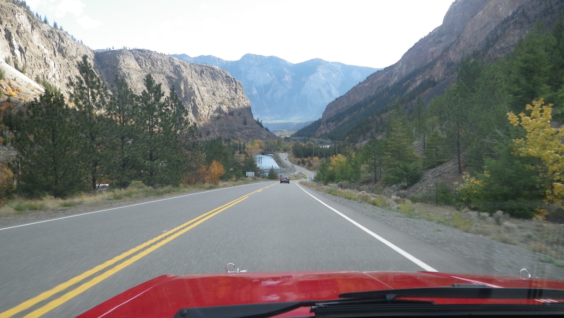 This is the northern end of the Duffy Lake road, is it drops to Lillooet