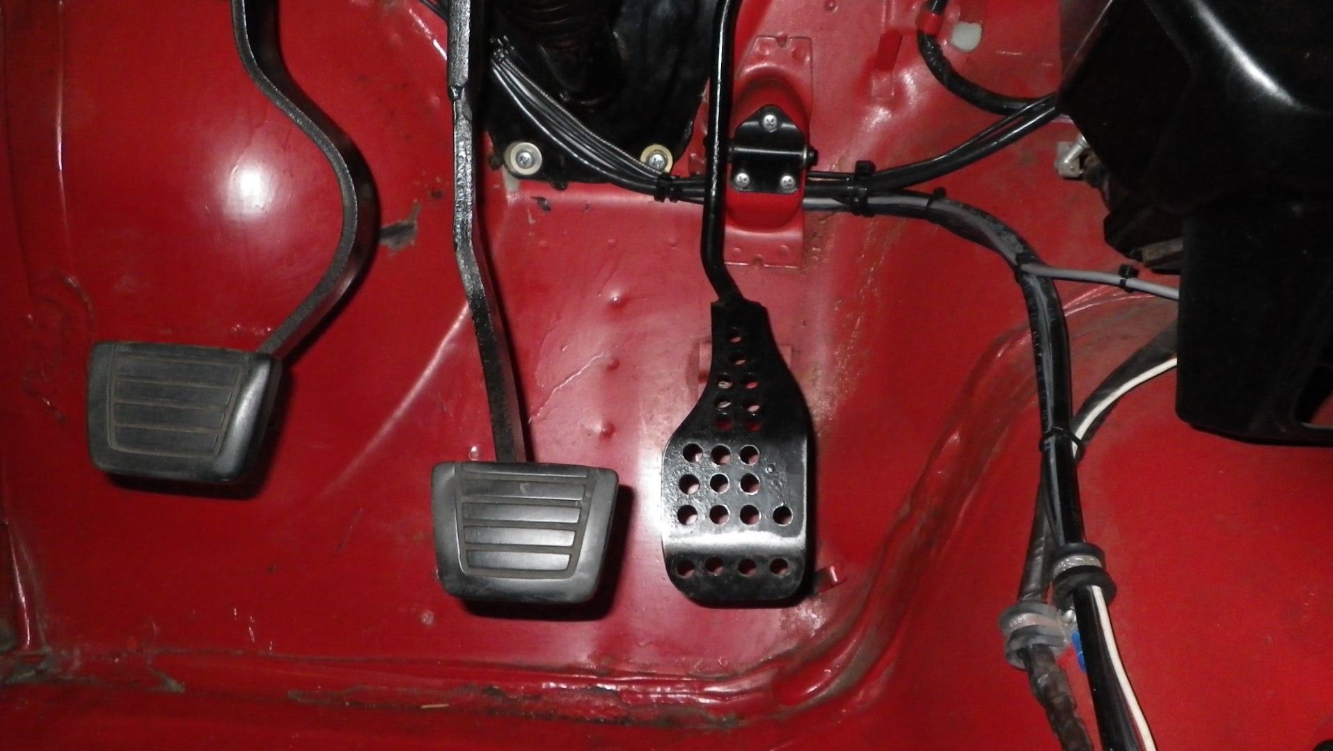 Modified brake pedal 2&quot; section
