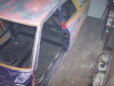 I removed the side impact nascar looking part of the Cage.